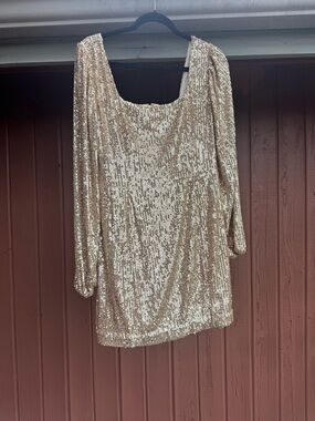 Lilly Pulitzer Gold Sequin Romper Sz. 12